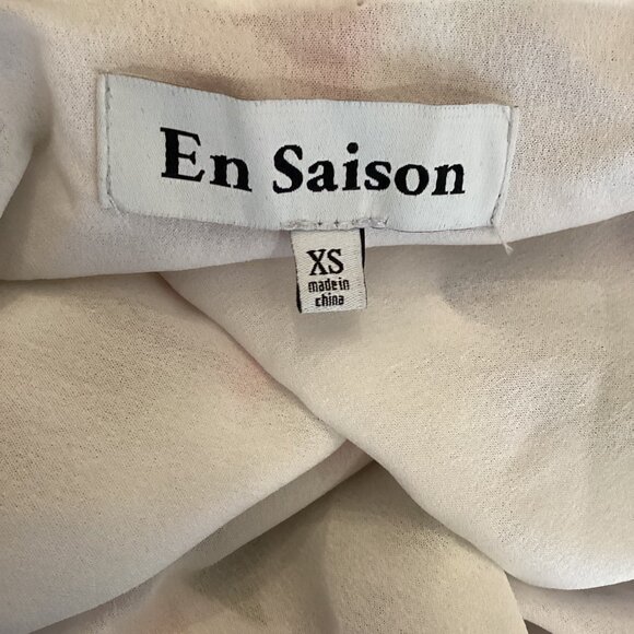 En Saison Womens Dress Size‎ XS Constantia Mini Floral Wrap Puff Long Sleeves - Picture 9 of 10